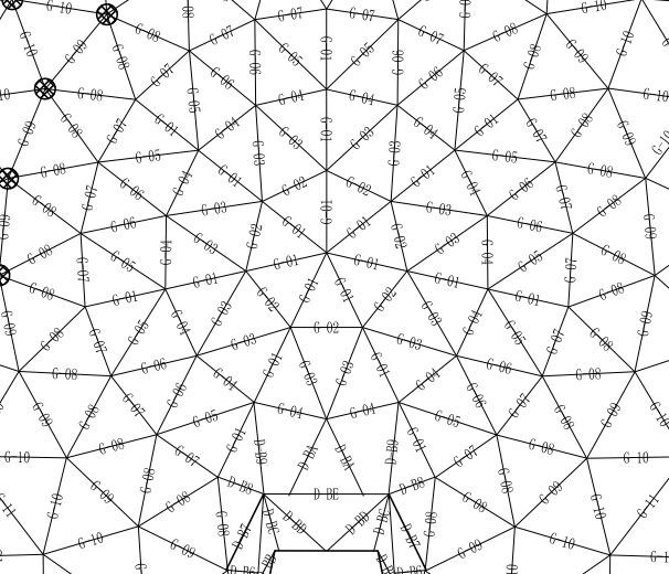 Geodesic 1200 parts blueprint