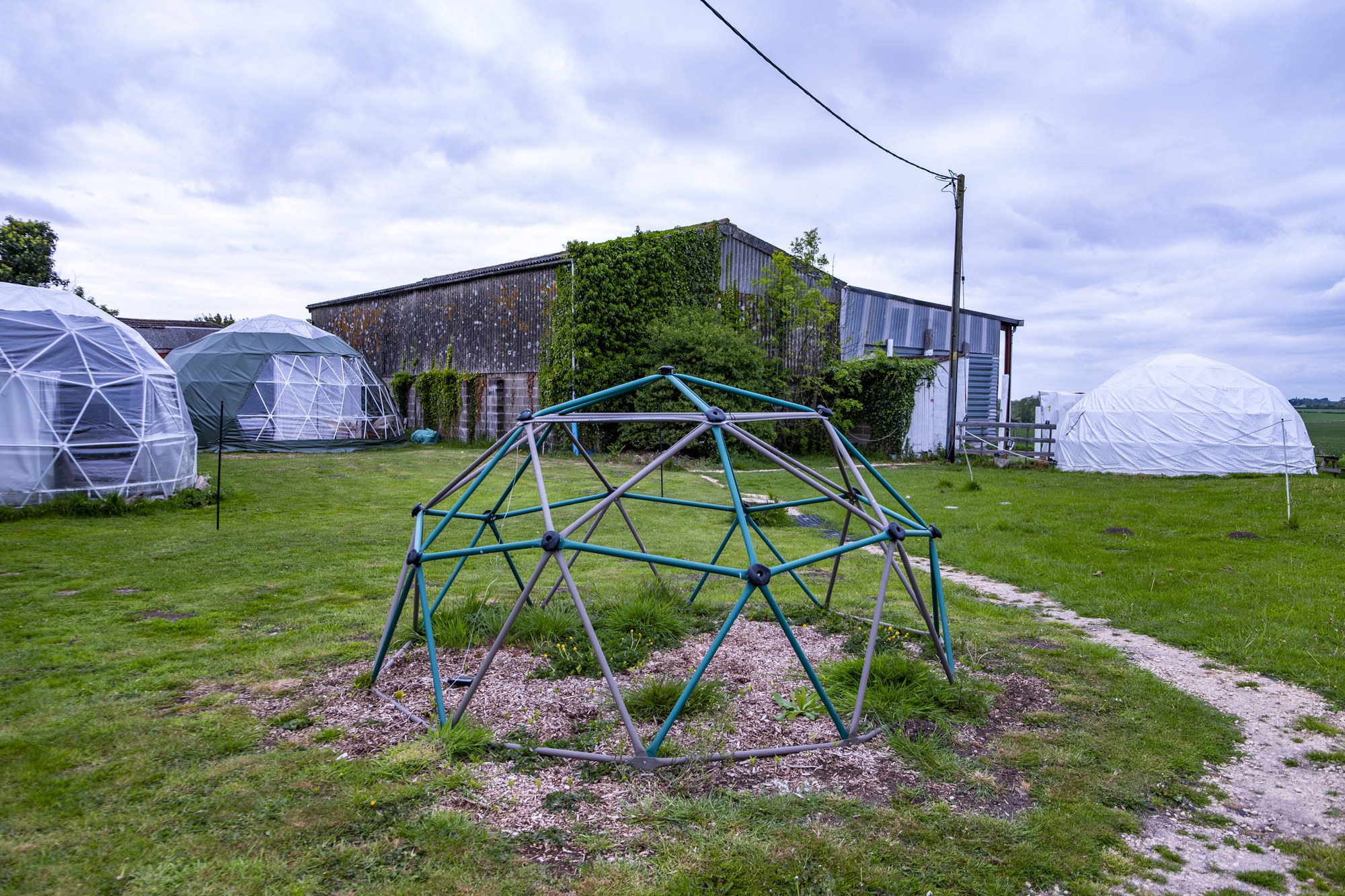 Central Glamping Meadow Lawn and Climbing Dome